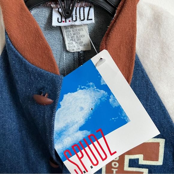 Vintage Spudz Deadstock NWT Football One Piece Size 12 Months - Picture 4 of 7